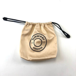 Burberry Goddess cream drawstring bag